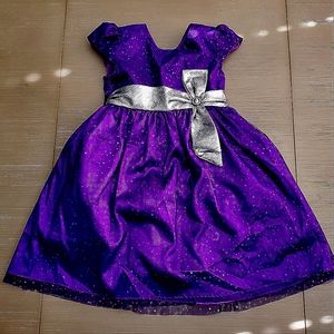 Beautiful fancy, dark purple dress, size 4